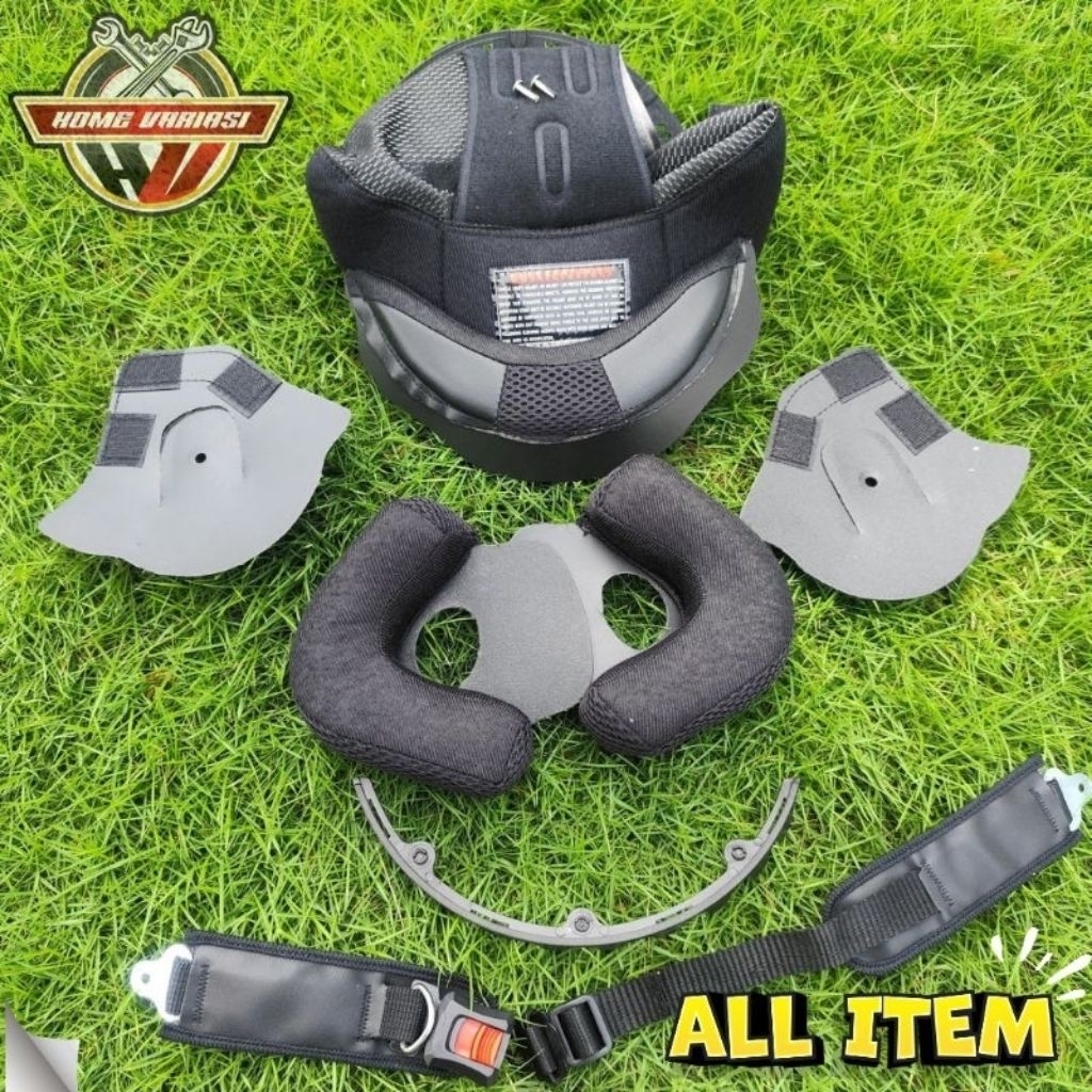 Busa Helm ink Centro Spon helm ink Centro Fullset Hitam Polos Dan Tali helm