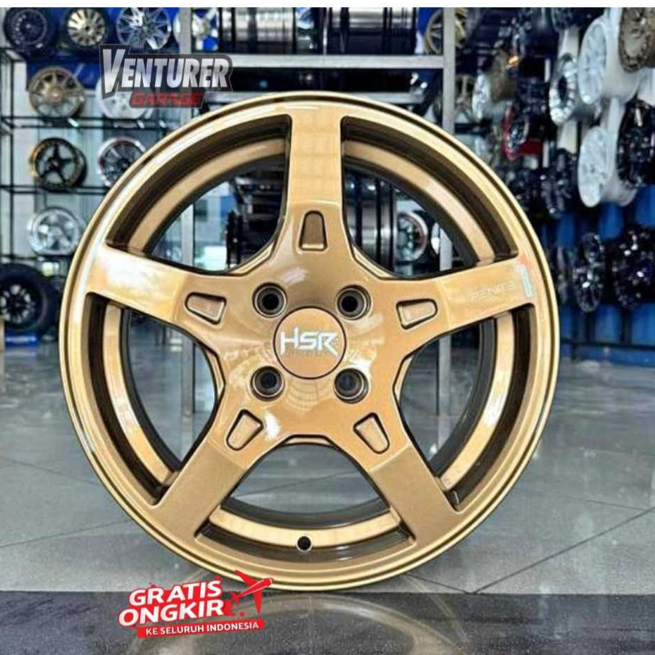 velg mobil agya calya nissan march swift brio ring 15 hsr wheel pente palang 5 warna bronze