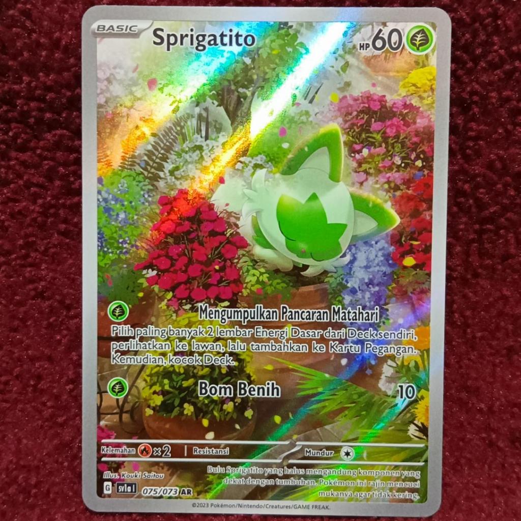 Sprigatito AR sv1a - Pokemon TCG Indonesia foil holo