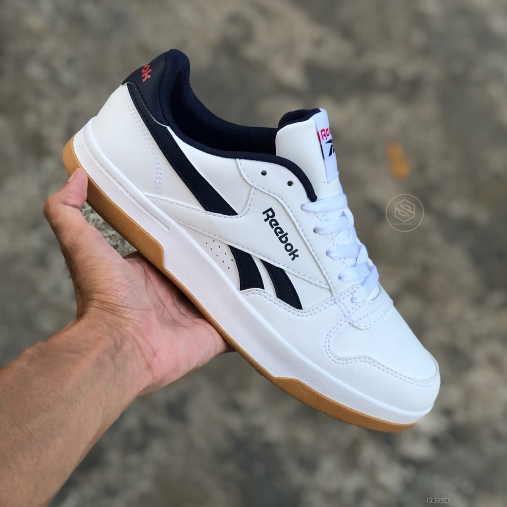 REEBOK CLASSIC CLUB COURT PRIME SET LEATHER WHITE BLACK NAVY BLUE GUM ORIGINAL
