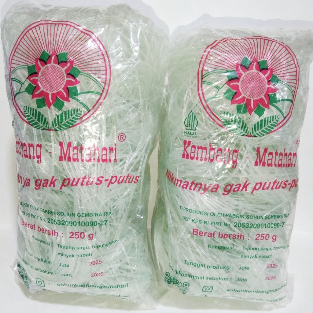 Soun Cap Kembang Matahari 250gr 500gr