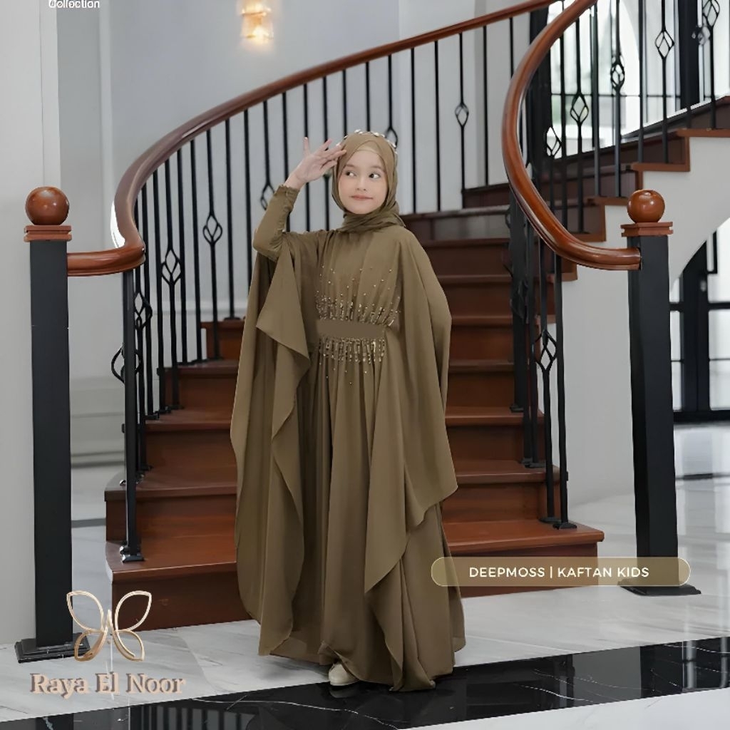 Mandocorefashion | Mayora kaftan anak syarii usia 7 sampai 11 tahun terbaru kekinian elegan mewah da
