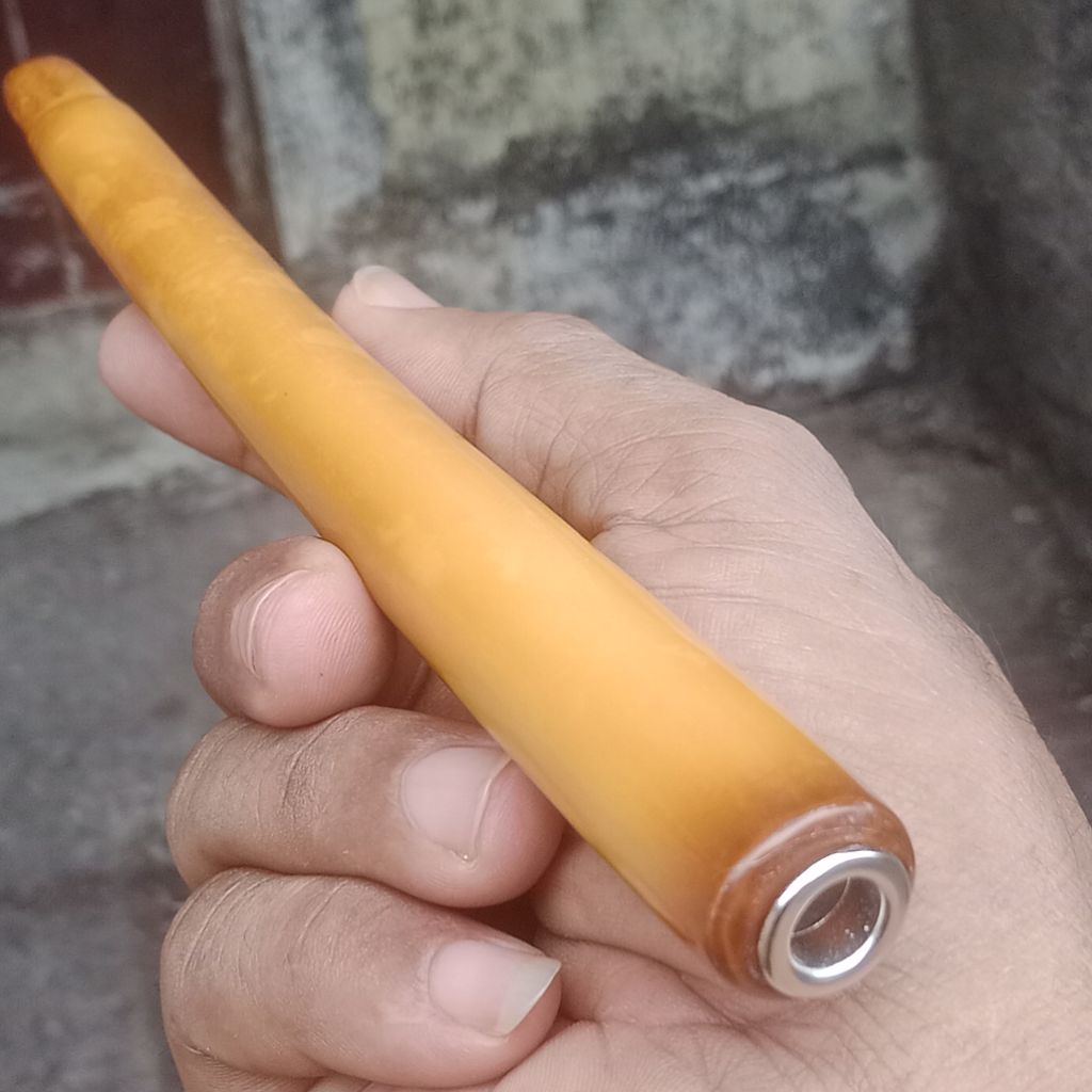 ONCE PIPA SERBUK TULANG SIRIP MARLIN 20 CM MOTIF BULAT LEBIH PANJANG LEBIH GURIH