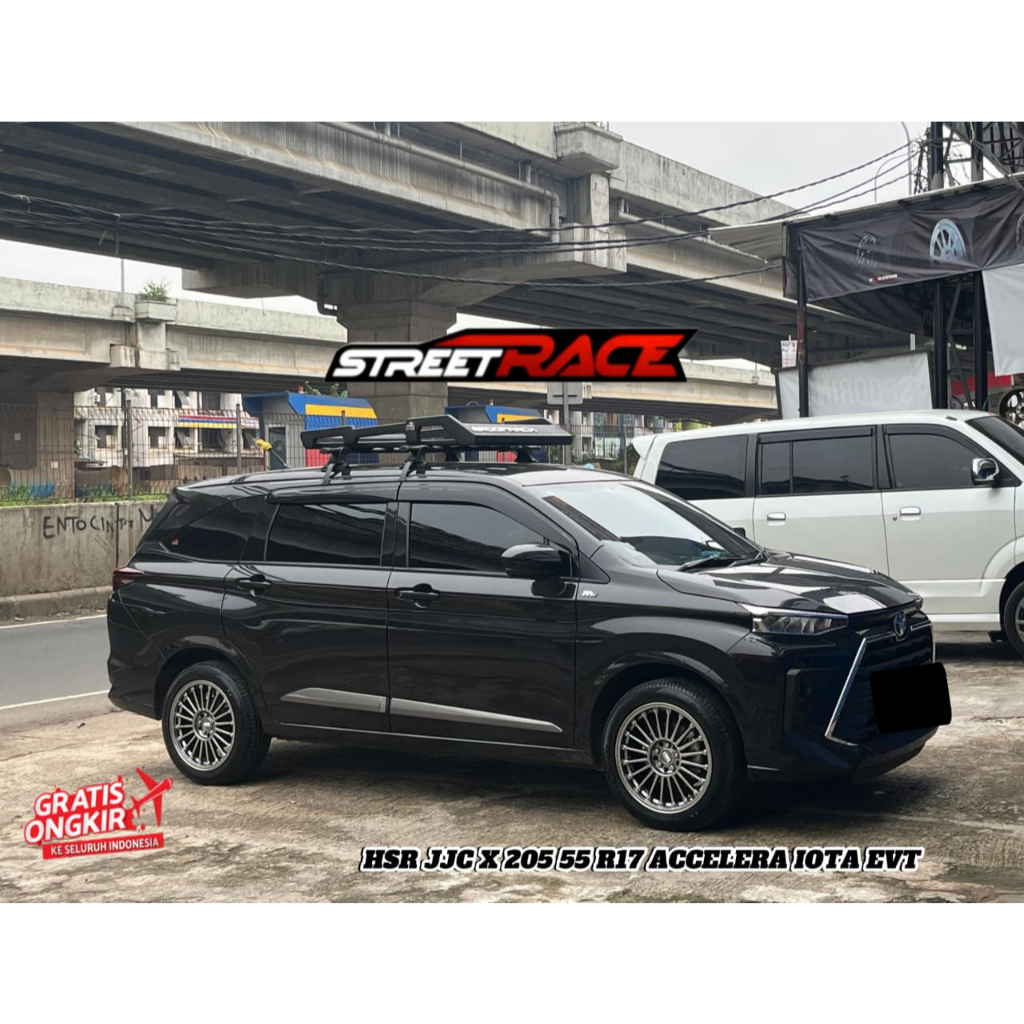 Velg Mobil New Avanza New Xenia New Ring 17 Model Jari - Jari Plus Ban 205 55 R17 Accelera Iota Evt