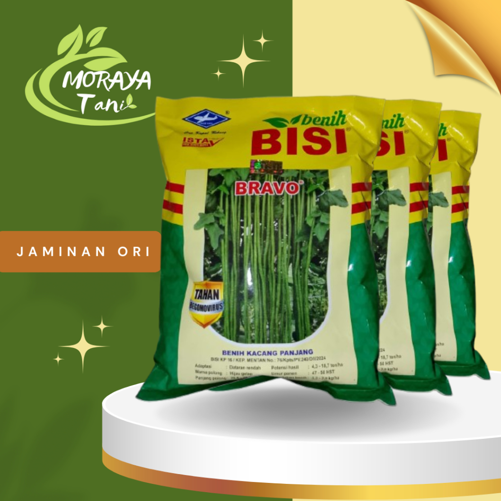 Benih Kacang Panjang Bravo BISI Cap Kapal Terbang 500 gram