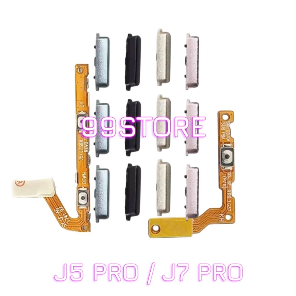 Tombol Set + Flexible On Off Volume Samsung J5 Pro / J7 Pro Sparepart HP