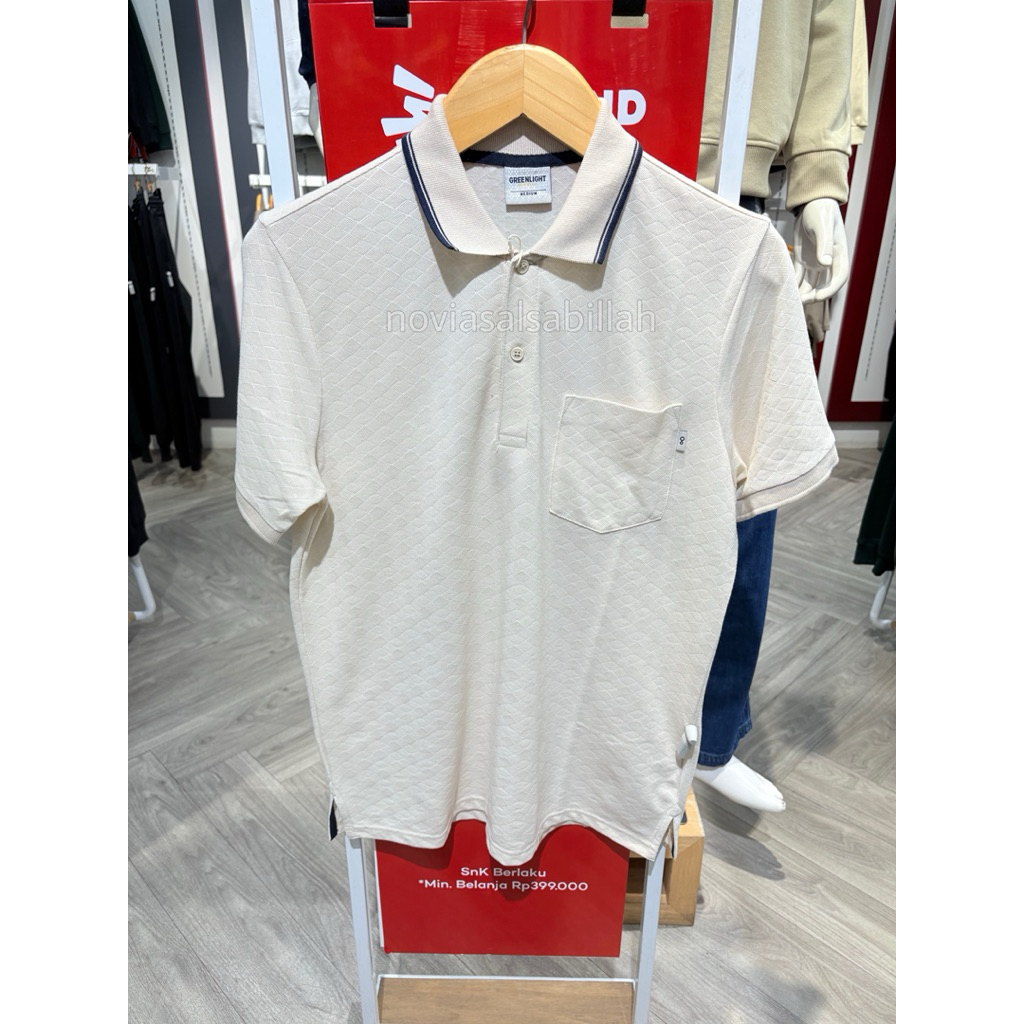 Polo Shirt GREENLIGHT Berkera Terbaru Simpel Bersaku Original 100%