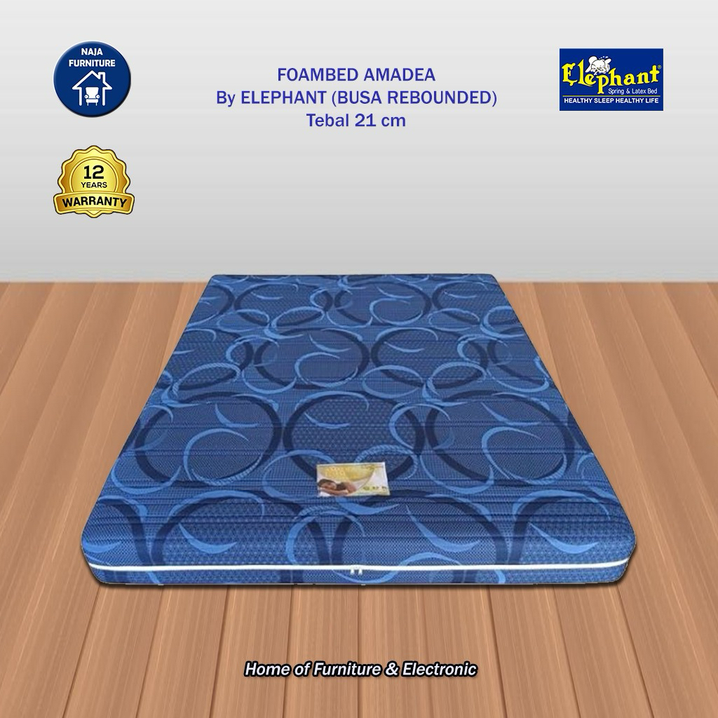 ELEPHANT Kasur Busa Rebounded Amadea 21 Cm | Foambed Rebonded by Elephant | Kasur Busa Latex | Kasur