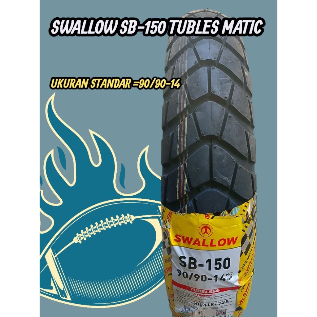 Ban Swallow Sb-150 Tubles Matic 90/90-14