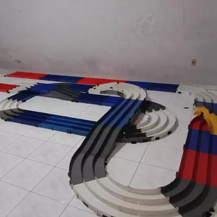 new track tamiya 3 jalur trek 3 jalur slope interchang track lurus belok