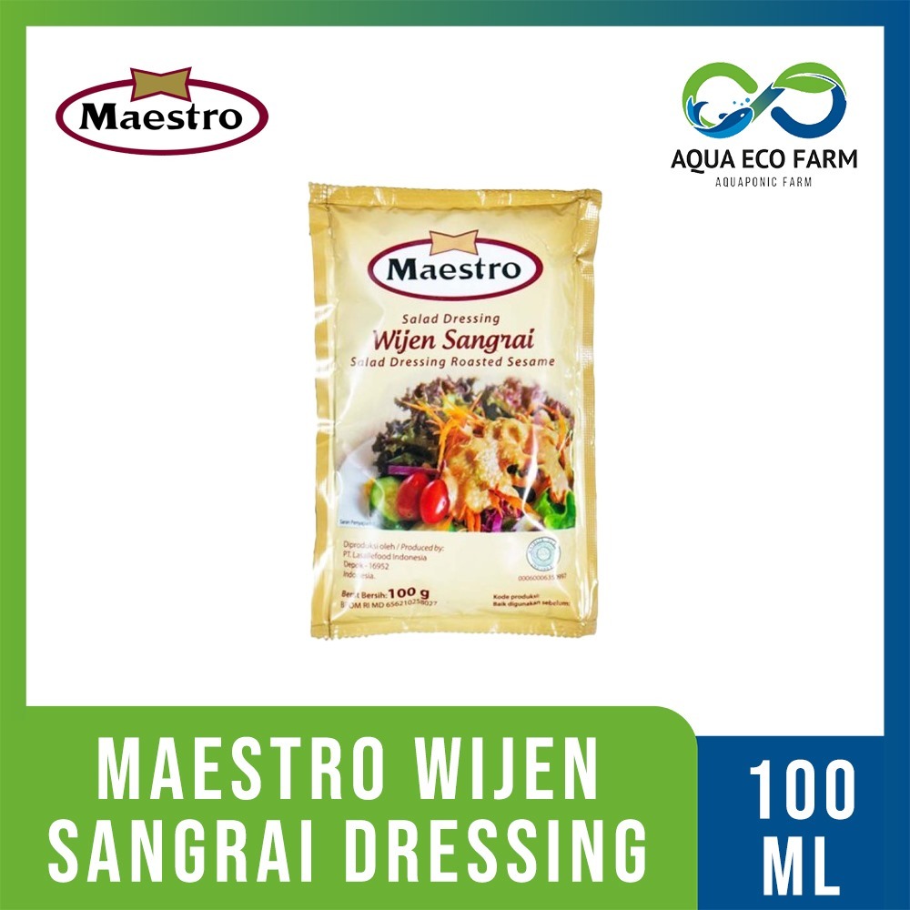 

[AquaEcoFarm] Maestro Roasted Sasame Wijen Sangrai Dressing Sachet 100ml | Bandung