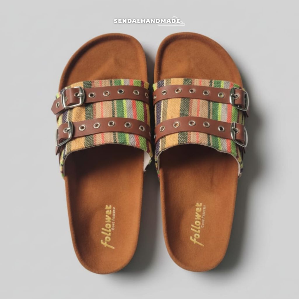 VARNA SENDAL BIG SIZE HANDMADE COLORFUL SENDAL JUMBO CEWEK  COWOK SIZE 36-46