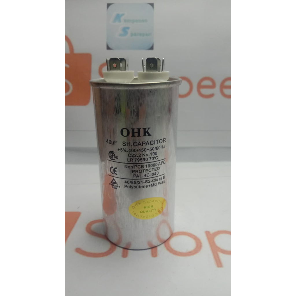 KAPASITOR/CAPACITOR 40 UF MEREK OHK