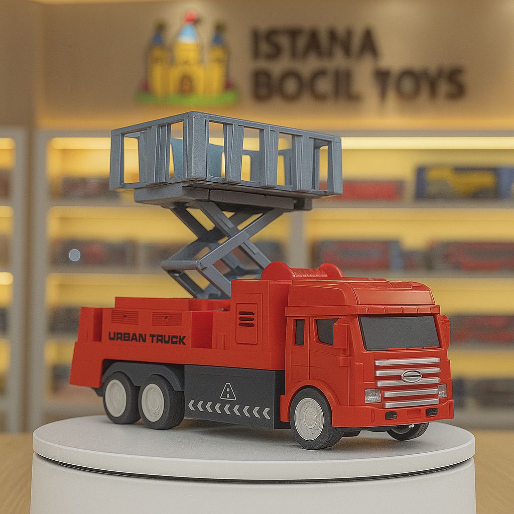 Mainan Anak RC URBAN TRUCK FIRE RESCUE Truck Pemadam Kebakaran Remote Control Laki Laki Perempuan