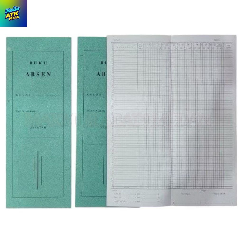 Buku Absen Siswa Buku Absensi Kelas Daftar Kehadiran Murah