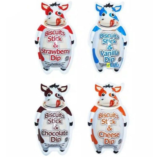 

Biskitop Biskuit Dipping Sapi Coklat/vanilla/strawbery/Cheese Dip Cemilan Anak