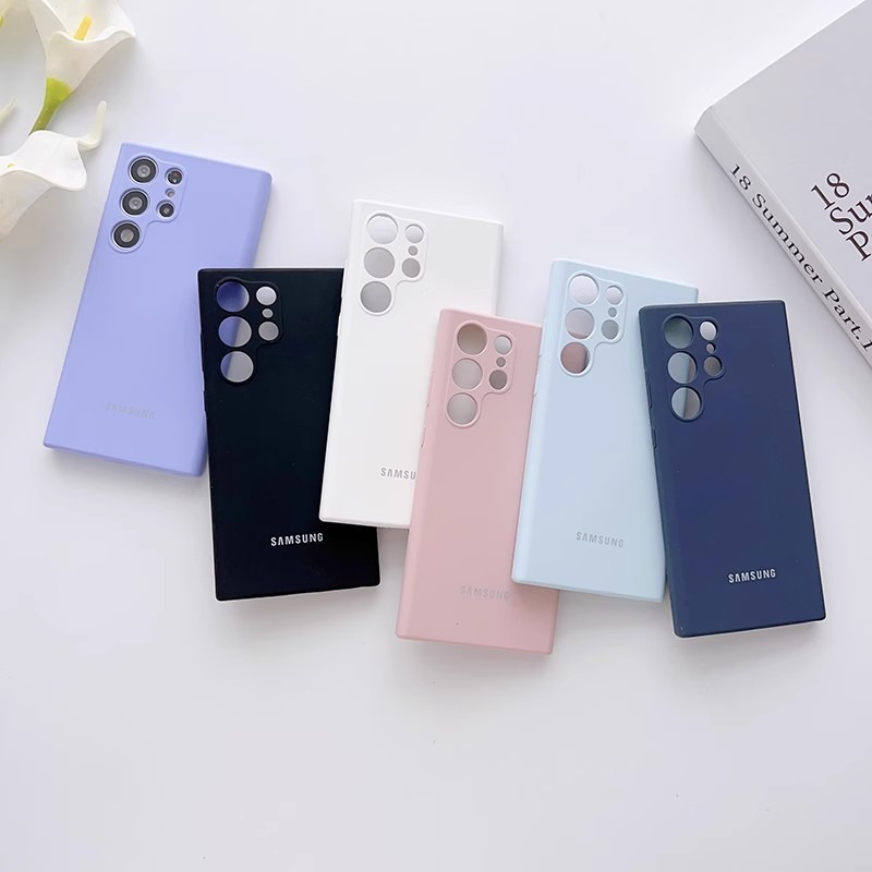 Crashstaroriginal With Logo With Box Liquid Silicone Soft Phone Case For Samsung Galaxy S25 Ultra + 