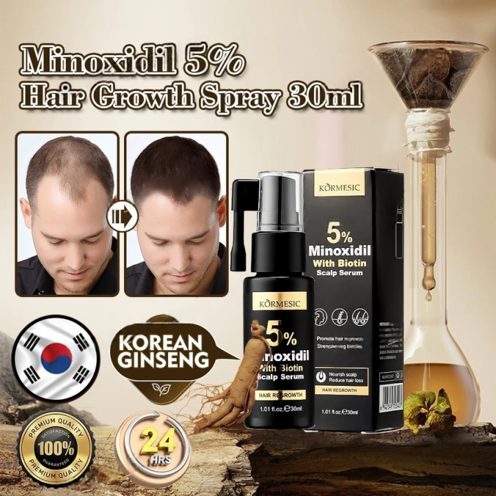 Minoxidil 5% Serum Dan Shampoo Penumbuh Rambut Dan Kumis 30ml Serum Minoxidil 5% Asli 100% Original