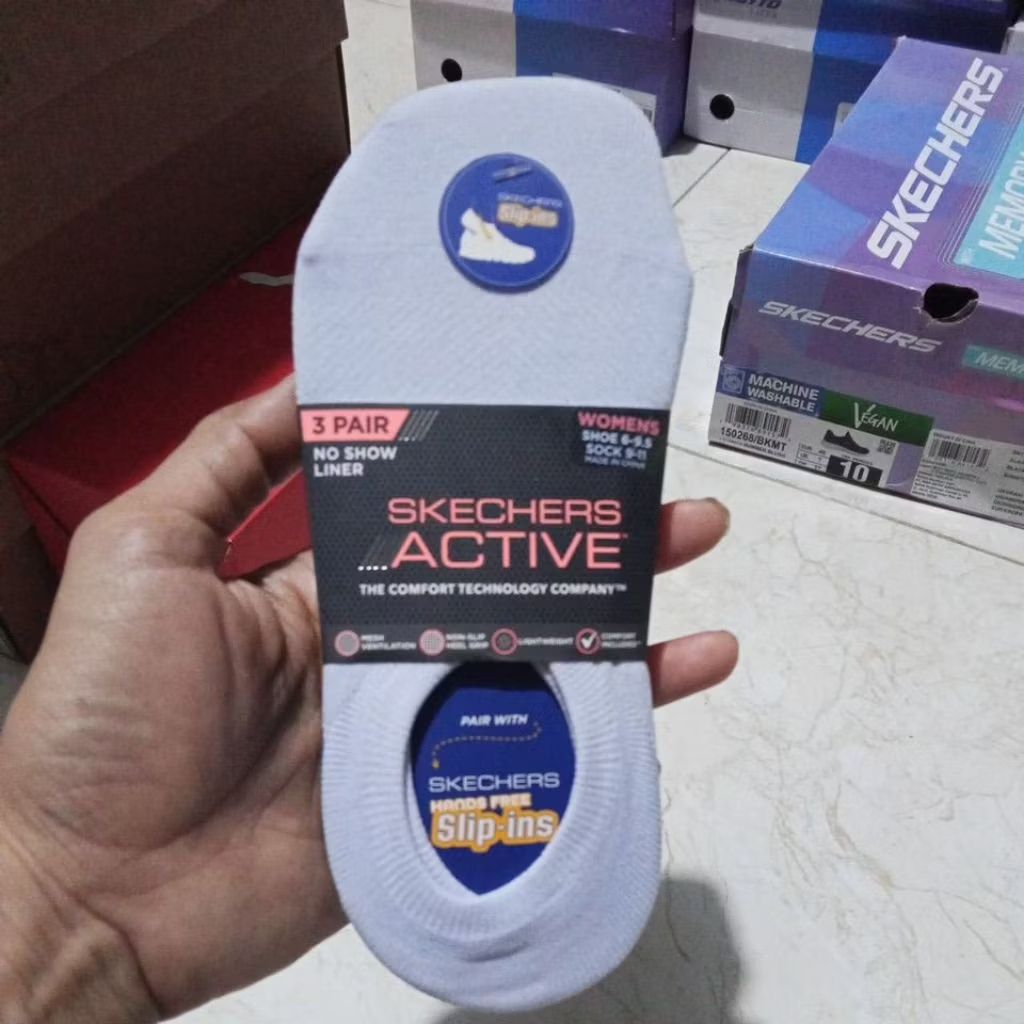 SKECHERS ACTIVE SOCK WOMEN 3 PAIR ORIGINAL