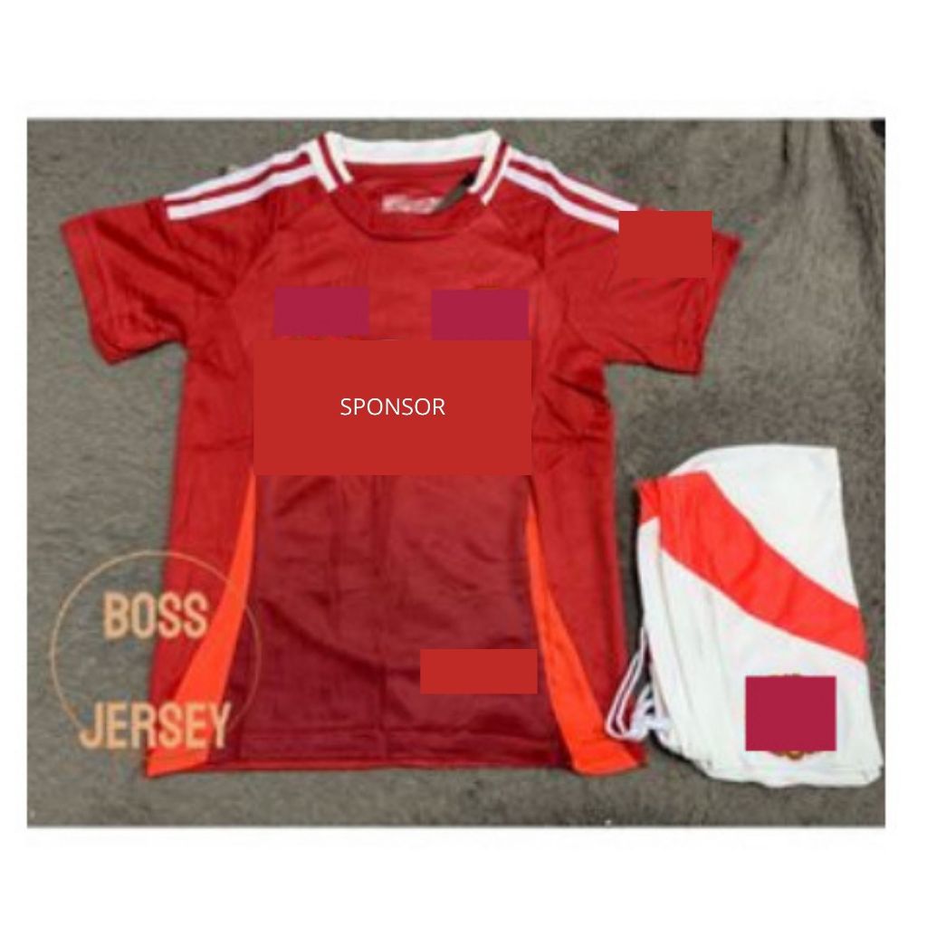Jersey  bola kids mu home 2024 2025
