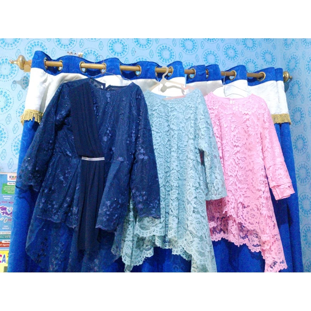 PL/KEBAYA BRUKAT/DONGKER SELENDANG/PINK/HIJAU