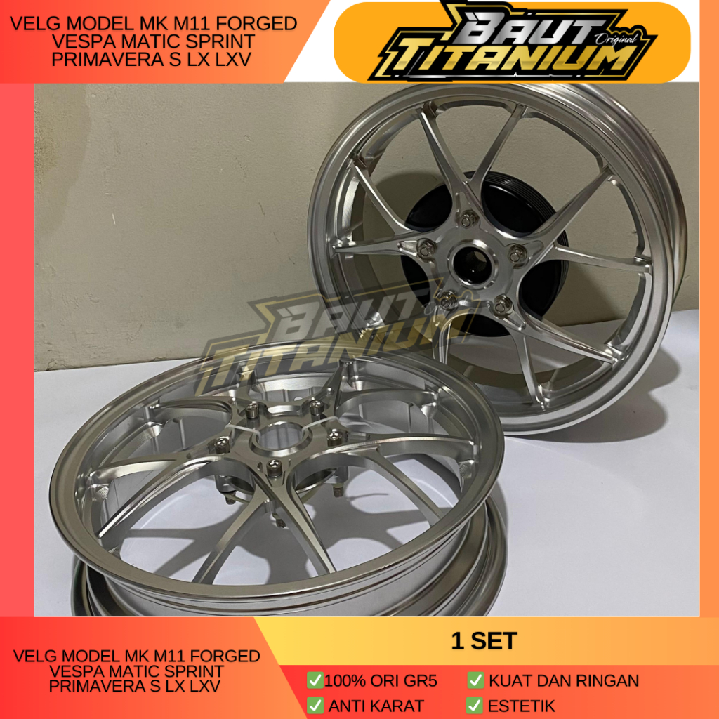 Velg Model Mk M11 Forged Vespa Matic Sprint Primavera S LX LX