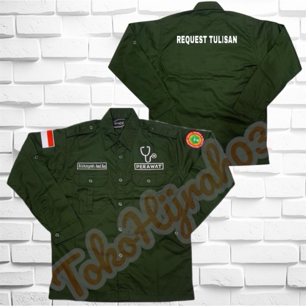 SERAGAM PERAWAT TERBARU BIG SIZE KEMEJA PERAWAT SERAGAM PDH PERAWAT KEMEJA PDH PERAWAT SERAGAM KERJA