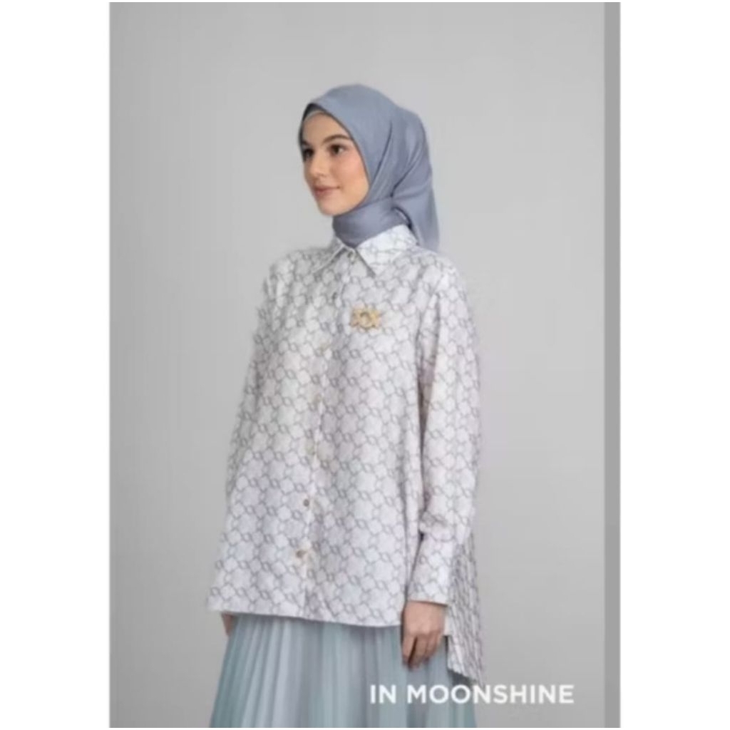 wearing klamby - monogram pleated moonshine