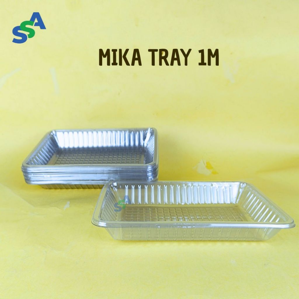 MIKA TRAY BENING 1M ISI 25 PCS / TRAY BUAH / TRAY KUE PLASTIK