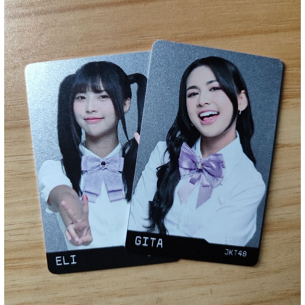 Photocard JKT48 X AXIOO dan stiker SPECIAL EDITION, Gita & Eli Original 100%