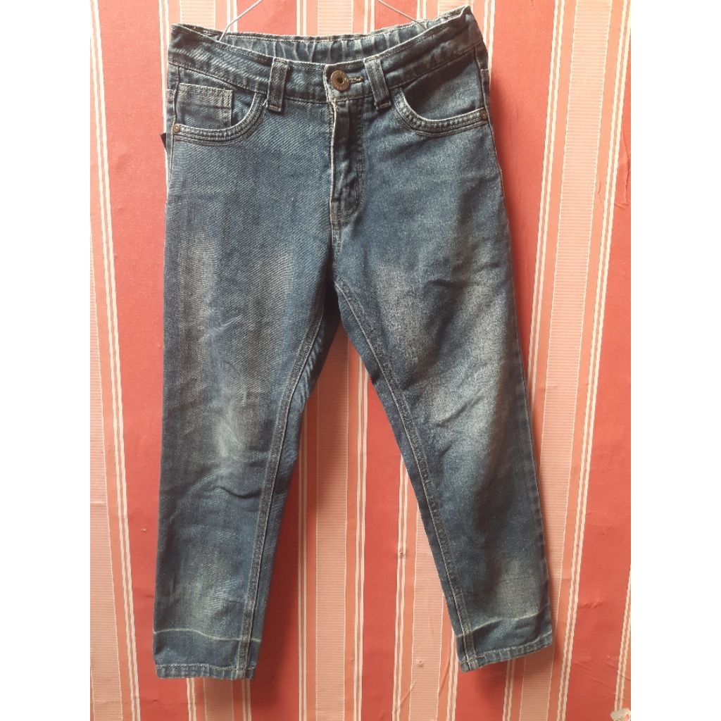 Celana Jeans Ank Kids 7-8th Blue Washing Bekas Second Preloved