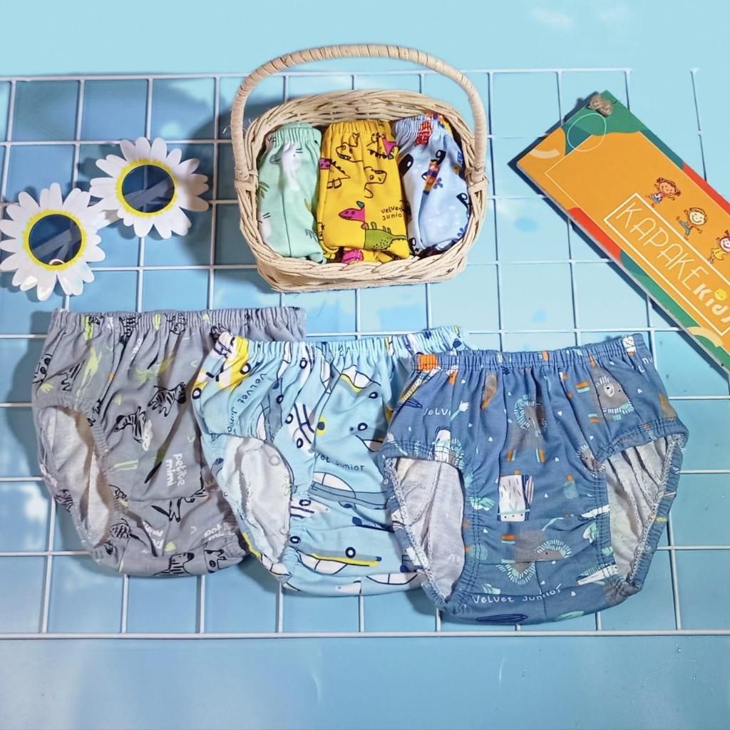 10 PCS CD Anak Laki Laki Perempuan Libby Velvet Junior Babydoll Kemasan Pouch Usia 1-5 Tahun