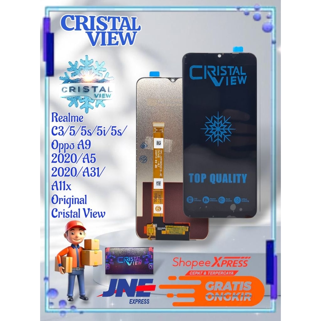 LCD TOUCHSCREEN REALME C3/5/5i/5S/OPPO A9 5050/A5 2020/A31/A11X ORIGINAL