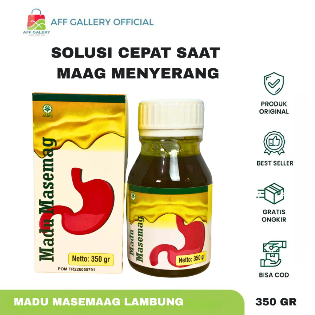 Masemag - Madu Herbal Maag Asam Lambung 350gr Original