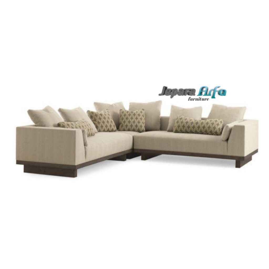 sofa tamu leter L minimalis