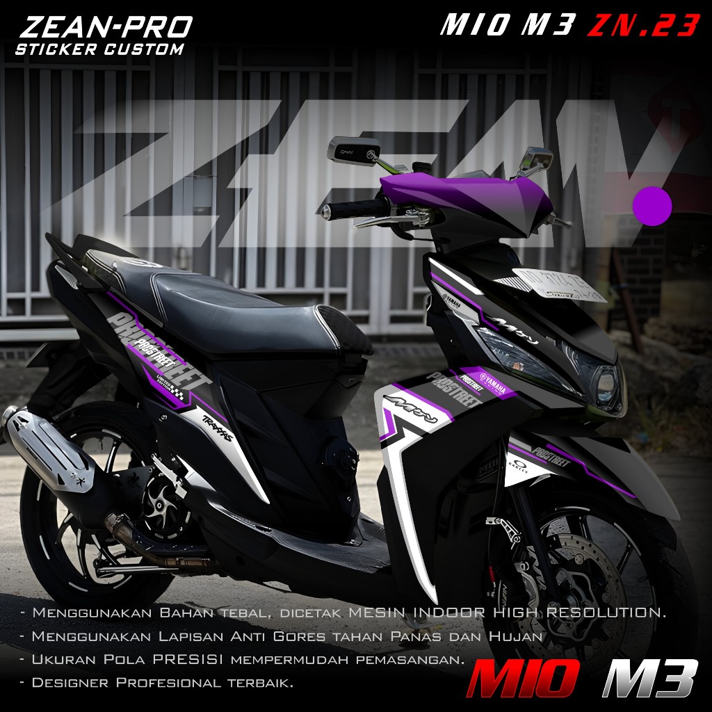 (PROMO COD) TERBARU Decal Sticker Yamaha Mio M3 125 Full body - Stiker Skotlet Variasi Modifikasi MI