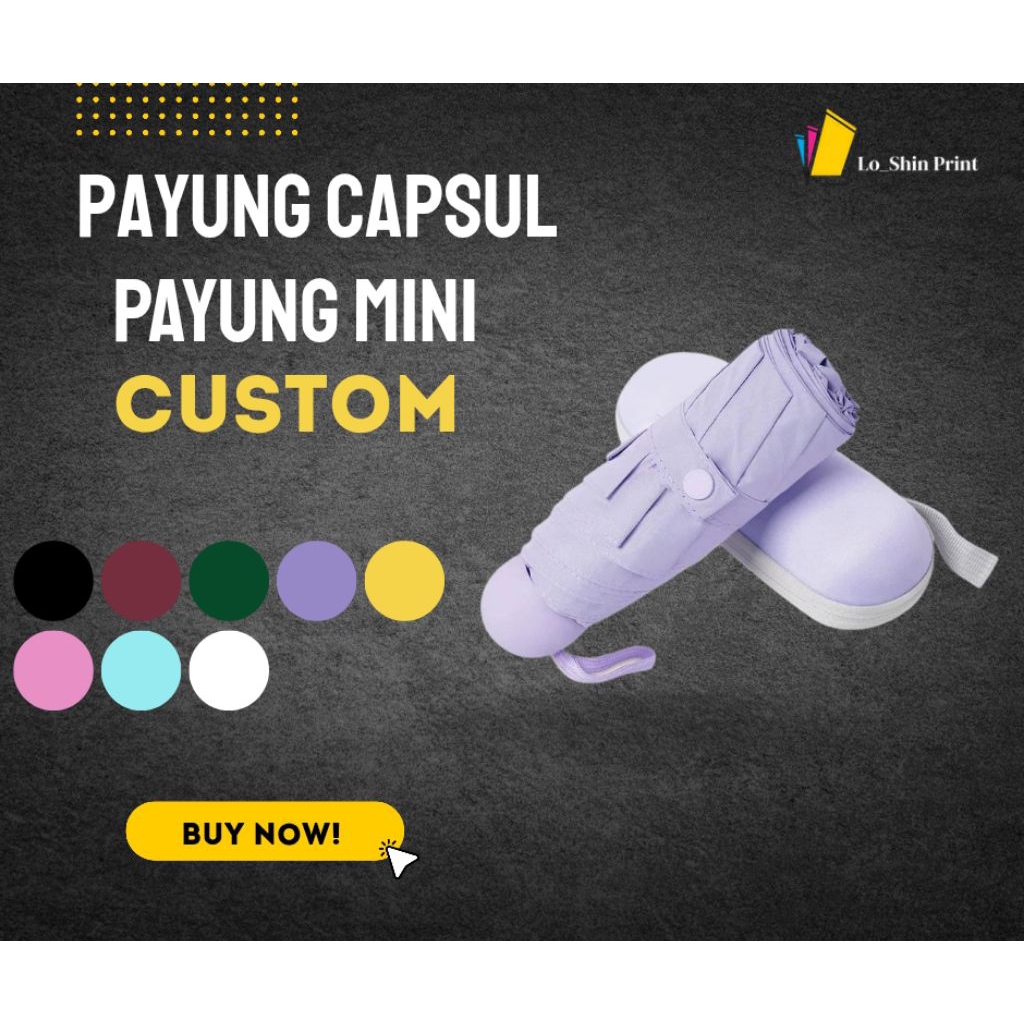 payung kapsul/ payung kapsul custom/ payung mini/ payung mini custom/ payung custom logo/ payung cus