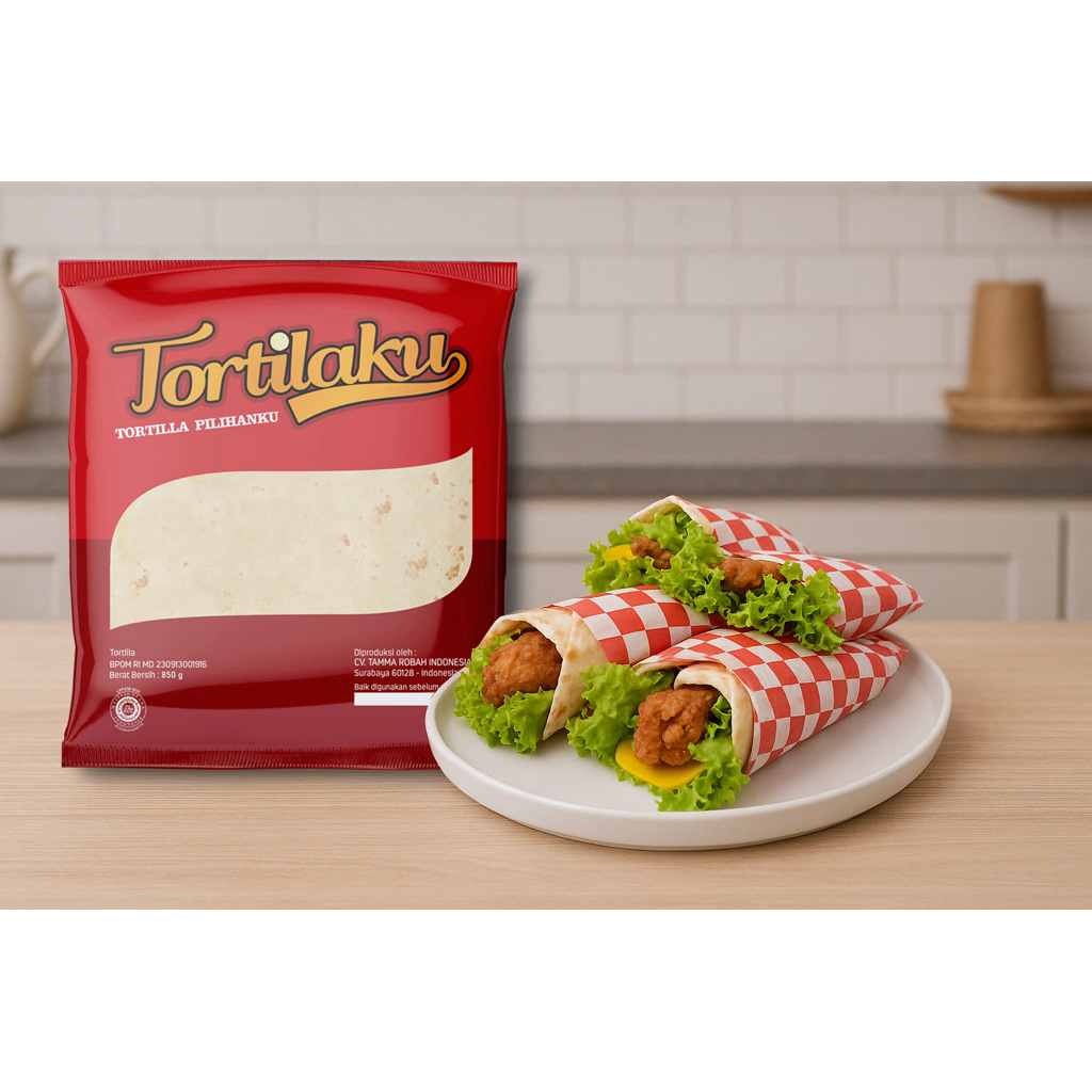 

KULIT KEBAB TORTILAKU MINI ISI 20 PCS 850 Gram 20 Cm