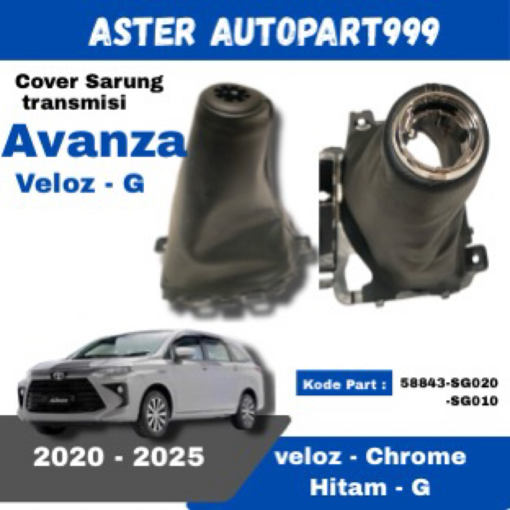 COVER LEATHER SHIFT TUAS BOOT KNOB KNOP PERSENELING TOYOTA AVANZA VELOZ XENIA 2022