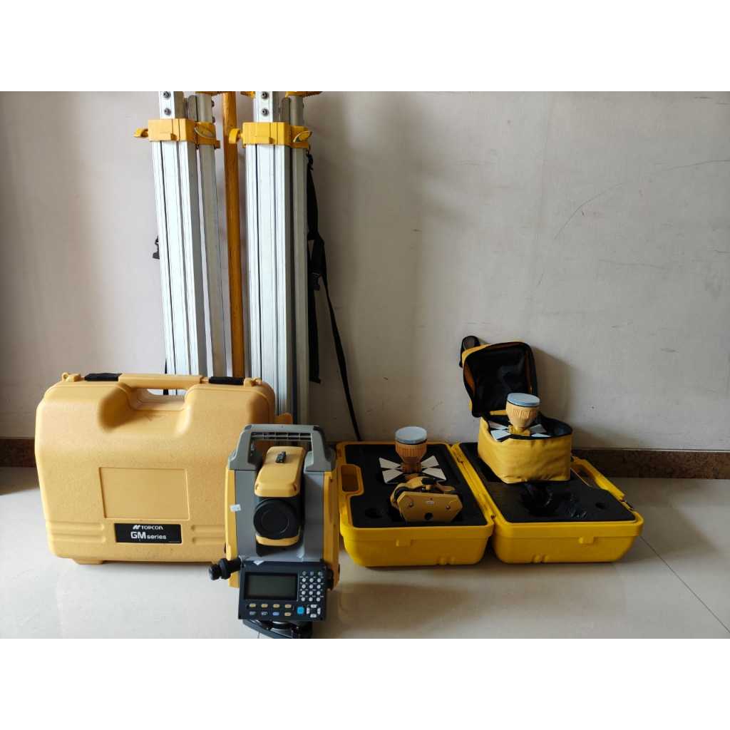 Total Station Topcon GM52 / Topcon GM 52 / Topcon GM-52 / Murah bekas Lengakp Set