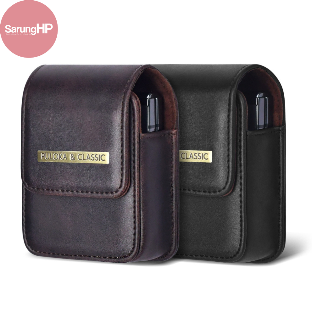 Sarung Dompet Tas HP Pinggang Kulit Puloka Samsung Z Flip 7 6 5 4 3 2 Vertikal