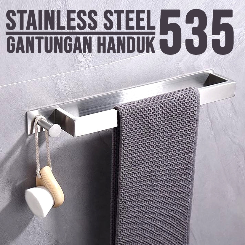 Gantungan handuk 535 / Gantungan Handuk Stainless Steel / Rak handuk / gantungan handuk