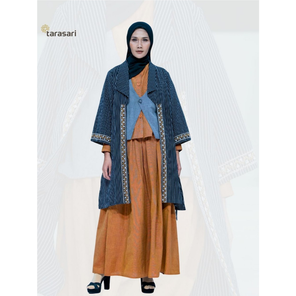 Ruma Liris Outer Wanita Tenun Lurik - TARASARI