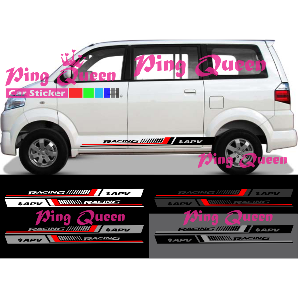 new sticker stiker mobil apv cutting sticker mobil suzuki apv