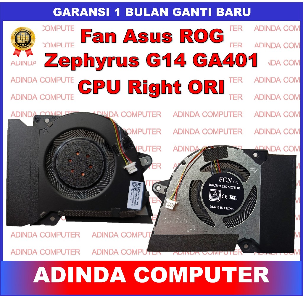 Fan Asus ROG Zephyrus G14 GA401 GA401Q GA401QC CPU Kanan ORI