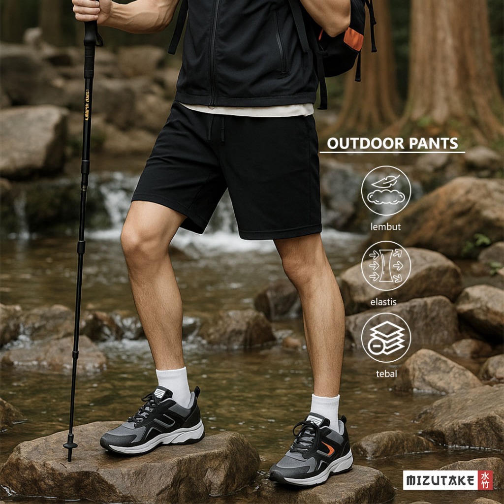 Mizutake Celana Gunung Pendek Pria Outdoor