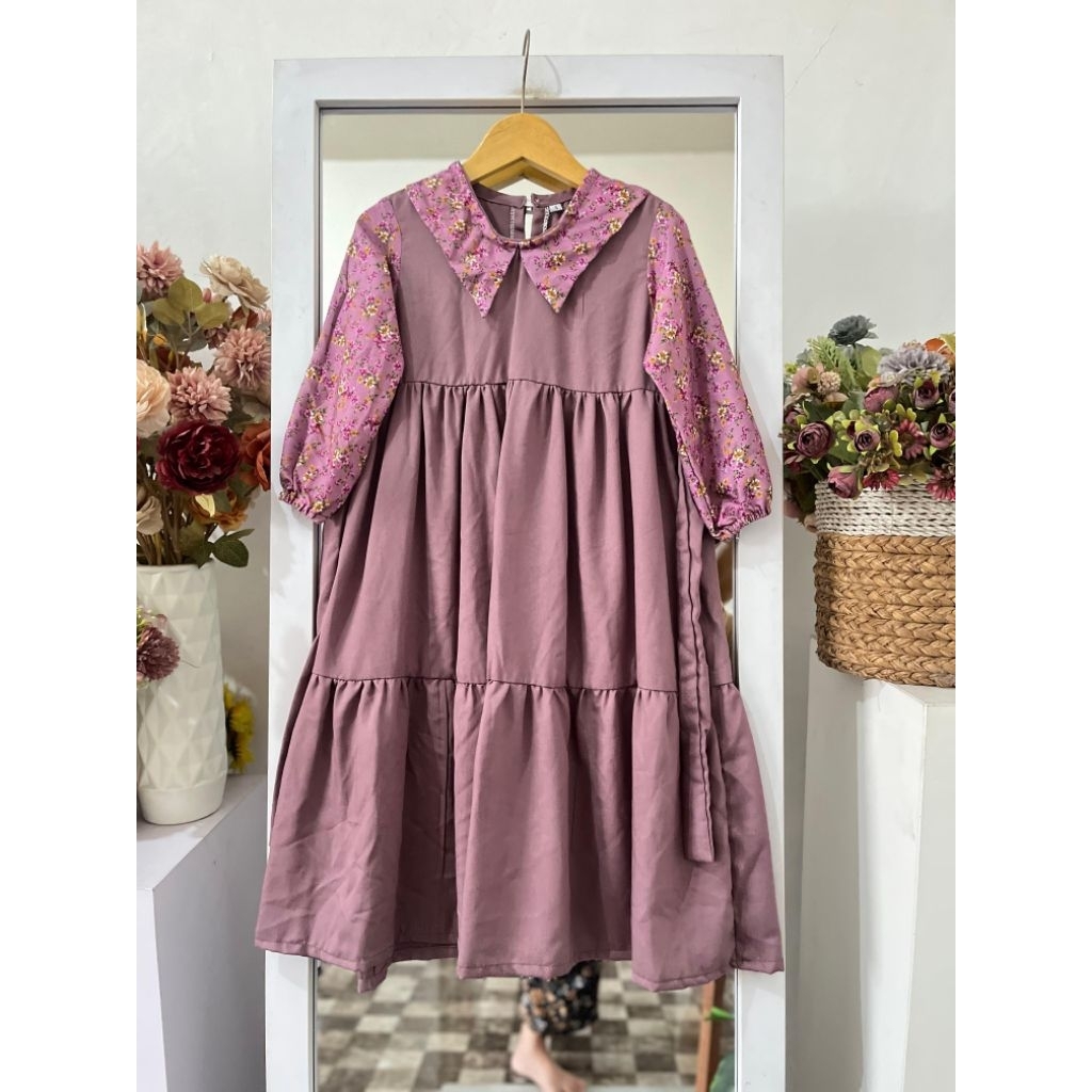 Amora gamis Anak rayon twill