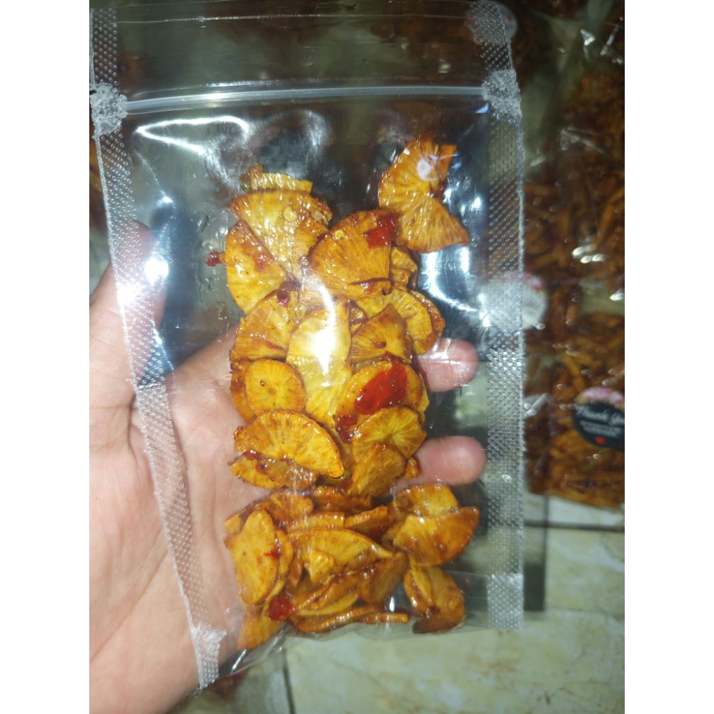 kripik singkong pedas manis kemasan 1 kg