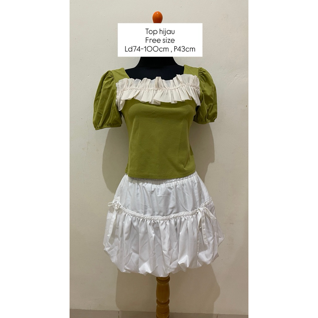 atasan wanita hijau