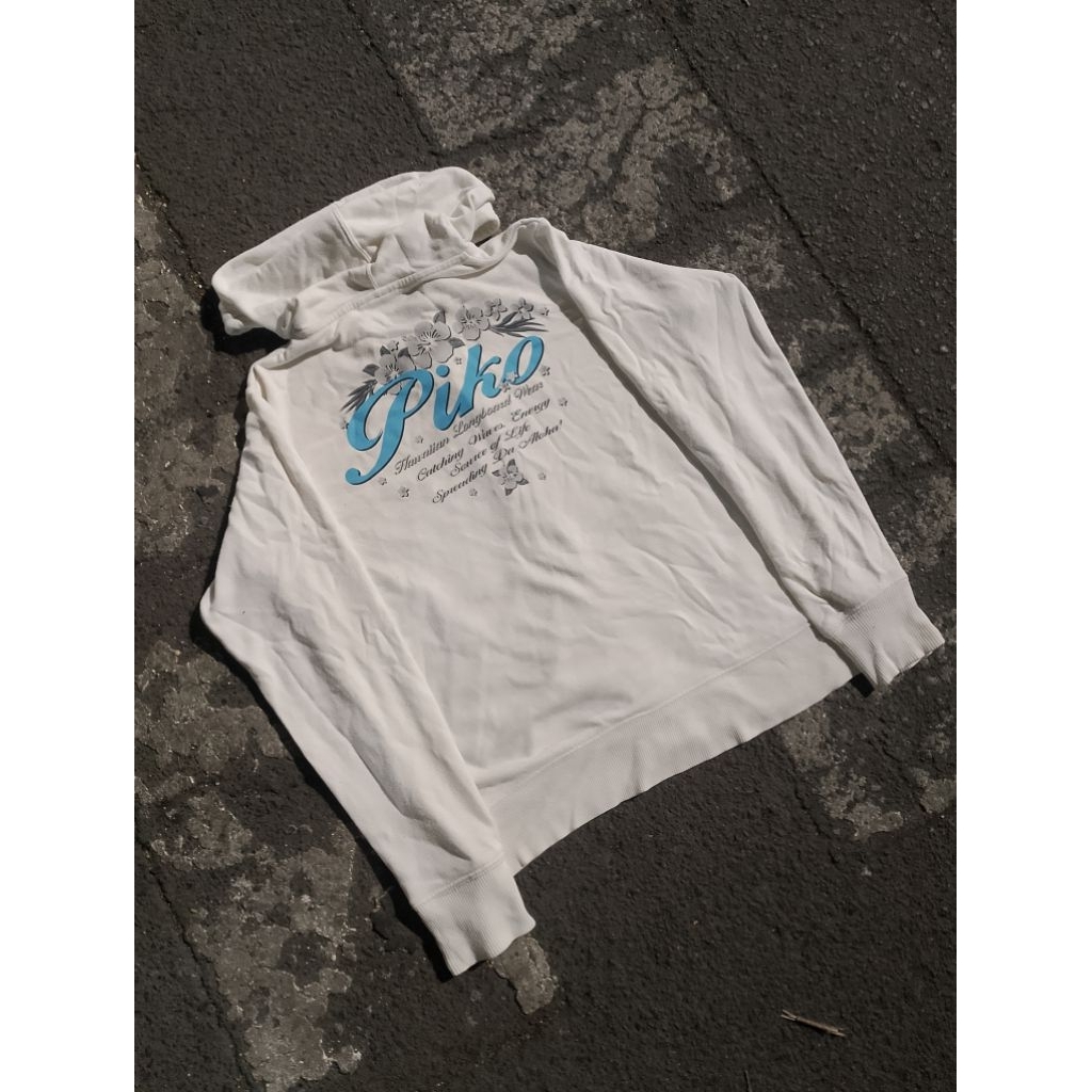 Hoodie zip piko hawaian longboard wear